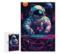 300 PCS Puzzles Space DJ Astronaut Puzzles Für Erwachsene Fördern Das Gedächtnis, Lehrreiche Herausforderung, Spielzeug, Lernspiele 300 PCS
