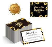 300 PCS Raffle Tickets, Enter to Luck Entry Form Cards with Space for Name, Email Address, Phone Number for Contest, Raffles, Ballot Box, 50/50, Auction (3.5” x 2”, Black)