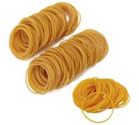300 Pcs Rubber Elastic Bands, Heavy Duty Strong Stretchable Bands, Natural Brown Band Sturdy Thick & Stretchable for Office School Supplies Home Hair Bank Paper Money Band