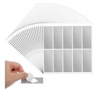 300 Pcs Scratch Off Stickers Scratch Stickers Labels Reward Sticker DIY Scratcher Sticker for Cards DIY Raffle Card Creating Incentives Supplies(Rectangle,Silver, 1"x2.56")