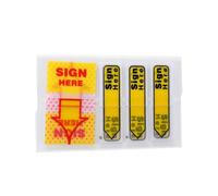 300 Pcs Sign Here Stickers, Arrow Page Markers Tabs for Office School Notary Documents, Self-Adhesive Signature Flag Sticky Notes