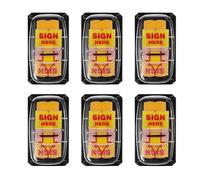 300 Pcs Sign Here Stickers, Sign Sticky Tabs Arrow Stickers Book Tabs for Page Markers Tabs Stationery Supplies for Index Annotation