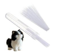 300 Pcs Simulated Animal Whiskers for Crafts, 2.8 Inch White Simulated Cat Whiskers, White Plastic Needle Felting Whisker for Muppet Cat Dog Rabbit Puppet Craft Supplies (White)
