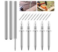 300 Pcs Skirting Board Nails, Double-Head Skirting Thread Seamless Nails, Double Headed No Trace Nails, Invisible Security Screws Skirting Line Nails for Wood Furniture Nails, with 3 Sleeve Tool