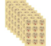 300 PCS Small Thank You Stickers, 3.5cm Round Self-Adhesive Thankyou Stickers for Coming to My Party, Small Thank You Labels Tags, for Gift Wrapping, Handmade Working, Baking Packaging