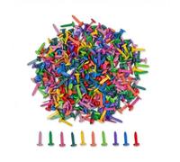 300 Pcs Split Pins, Metal Paper Fasteners Mini Brads, Paper Fasteners Split Pins, Round Head Clips, for Paper Craft, DIY Stamping, Scrapbooking, Office Household Supplies (Multicolor)