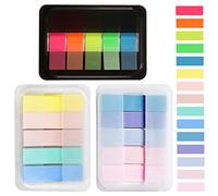 300 Pcs Sticky Tabs, Transparent Page Markers with Base Box, Colorful Book Annotation Kit, Clear Index Tabs with Translucent Index Stickers for Books Page Bookmarks Office Supplies