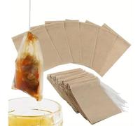 300 Pcs Tea Filter Bags, 2.36x3.15, Tea Bags Empty Unbleached Paper Drawstring Tea Bags Disposable Infuser Bags for Home Brewing, Gift Making & Coffee Shop Supplies