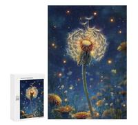 300 PCS Teenager Pieces Jigsaw Puzzle Glowing Dandelion Night Scene-1 Jigsaw Puzzles for Teenagers But Fun And Humorous Help The Brain Exercise Family Fun & Game Night 300 PCS