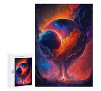 300 PCS Teenager Puzzles Galactic Heart Cosmic Romance Jigsaw Puzzles for Teenagers Difficult Hard Every Piece Is Unique - Birthday Present, Gifts, 300 PCS