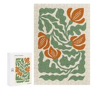 300 PCS Teenagers Pieces Jigsaw Puzzle Abstract Boho Floral Teenagers Puzzles Toy Wall Decor Presents for Women Gifts for Friends And Family 300 PCS