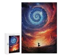 300 PCS Teenagers Pieces Jigsaw Puzzle Anime Black Hole Creator Adult Jigsaw Brain Teaser Game Birthday Present Educational Challenge 300 PCS