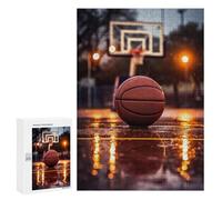300 PCS Teenagers Pieces Jigsaw Puzzle Basketball Nostalgia Teenagers Puzzles Toy Wall Decor Presents for Women Gifts for Friends And Family 300 PCS