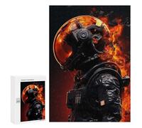 300 PCS Teenagers Pieces Jigsaw Puzzle Dissolving Astronaut Adult Jigsaw Brain Teaser Game Birthday Present Educational Challenge 300 PCS