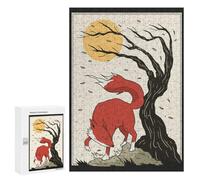 300 PCS Teenagers Pieces Jigsaw Puzzle Japanese Red Wolves Ace Puzzles for Adults Family Game Stress Reliever Challenging To Complete 300 PCS