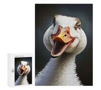 300 PCS Teenagers Pieces Jigsaw Puzzle Laughing Duck Adult Jigsaw Brain Teaser Game Birthday Present Educational Challenge 300 PCS
