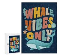 300 PCS Teenagers Pieces Jigsaw Puzzle Whale Watching Trip Teenagers Puzzles Toy Wall Decor Presents for Women Gifts for Friends And Family 300 PCS