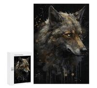 300 PCS Teenagers Pieces Jigsaw Puzzle Wolf Enchanted Isle Teenagers Puzzles Toy Wall Decor Presents for Women Gifts for Friends And Family 300 PCS