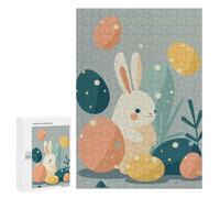300 PCS Teenagers Puzzles Cartoon Easter Jigsaws for Adults Puzzle Difficult Hard Challenging To Complete Challenging Game Toys 300 PCS