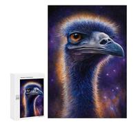 300 PCS Teenagers Puzzles Cosmic Emu Portrait-5 Jigsaw for Teenagerss Improve Memory Every Piece Is Unique - Unique Birthday And Gifts 300 PCS
