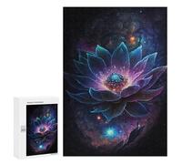 300 PCS Teenagers Puzzles Cosmic Lotus Bloom-8 Adult Jigsaw Puzzle Hands-on Game Difficult Challenge for Is Ideal As A Gift 300 PCS