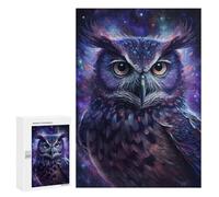 300 PCS Teenagers Puzzles Cosmic Owl Art Print-11 Adult Jigsaw Puzzle Hands-on Game Difficult Challenge for Is Ideal As A Gift 300 PCS