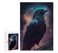 300 PCS Teenagers Puzzles Cosmic Raven Artwork-1 Jigsaws for Adults Puzzle Difficult Hard Challenging To Complete Challenging Game Toys 300 PCS
