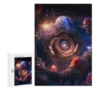 300 PCS Teenagers Puzzles Cosmic Rose Fantasy Artwork Jigsaw for Teenagerss Improve Memory Every Piece Is Unique - Unique Birthday And Gifts 300 PCS