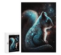 300 PCS Teenagers Puzzles Cosmic Squirrel Art Print-15 Jigsaws for Adults Puzzle Difficult Hard Challenging To Complete Challenging Game Toys 300 PCS