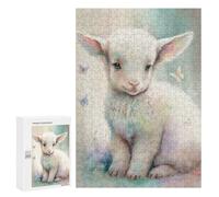 300 PCS Teenagers Puzzles Cute Little Lamb Adult Jigsaw Puzzle Hands-on Game Difficult Challenge for Is Ideal As A Gift 300 PCS