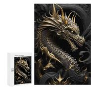 300 PCS Teenagers Puzzles Elder Lord Dragon Imperial Adult Jigsaw Puzzle Hands-on Game Difficult Challenge for Is Ideal As A Gift 300 PCS