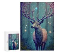 300 PCS Teenagers Puzzles Enchanted Forest Stag -3 Adult Jigsaw Relax Games Difficult Hard Unique Gifts for Birthday And Christmas 300 PCS
