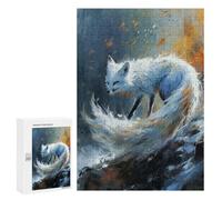 300 PCS Teenagers Puzzles Ethereal Kitsune Jigsaws for Adults Puzzle Difficult Hard Challenging To Complete Challenging Game Toys 300 PCS