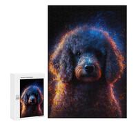 300 PCS Teenagers Puzzles Flaming Poodle Art Print Jigsaws for Adults Puzzle Difficult Hard Challenging To Complete Challenging Game Toys 300 PCS
