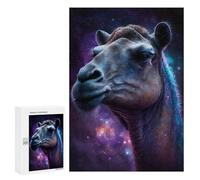 300 PCS Teenagers Puzzles Galactic Camel Portrait Adult Jigsaw Puzzle Hands-on Game Difficult Challenge for Is Ideal As A Gift 300 PCS