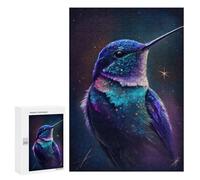 300 PCS Teenagers Puzzles Galactic Hummingbird Art Print-4 Jigsaw for Teenagerss Improve Memory Every Piece Is Unique - Unique Birthday And Gifts 300 PCS