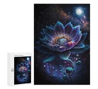 300 PCS Teenagers Puzzles Galactic Lotus Bloom Adult Jigsaw Puzzle Hands-on Game Difficult Challenge for Is Ideal As A Gift 300 PCS
