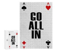 300 PCS Teenagers Puzzles Go All In Jigsaw for Teenagerss Improve Memory Every Piece Is Unique - Unique Birthday And Gifts 300 PCS