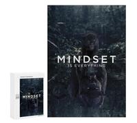 300 PCS Teenagers Puzzles Mindset Black Panther Jigsaw for Teenagerss Improve Memory Every Piece Is Unique - Unique Birthday And Gifts 300 PCS