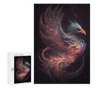300 PCS Teenagers Puzzles Phoenix Celestial Firebird Artwork Adult Jigsaw Relax Games Difficult Hard Unique Gifts for Birthday And Christmas 300 PCS