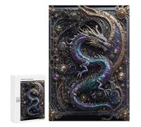 300 PCS Teenagers Puzzles Steampunk Dragon Lord Adult Jigsaw Puzzle Hands-on Game Difficult Challenge for Is Ideal As A Gift 300 PCS