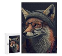 300 PCS Teenagers Puzzles Stylish Fox Portrait Adult Jigsaw Relax Games Difficult Hard Unique Gifts for Birthday And Christmas 300 PCS