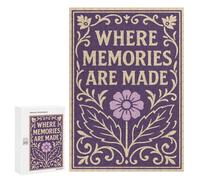 300 PCS Teenagers Puzzles Where Memories Are Made Art Adult Jigsaw Puzzle Hands-on Game Difficult Challenge for Is Ideal As A Gift 300 PCS