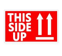 300 Pcs This Side Up Warning Stickers for Shipping and Packing - 2" X 3" Permanent Adhesive Labels,Warning Shipping Label,Roll