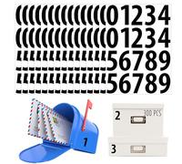 300 PCS Vinyl Number Stickers, 2” Waterproof, Consecutive 0-9 Labels - Self-Adhesive, No Residue - Office, Classroom, Indoor, Boxes, Storage (15 Sheets, Black)