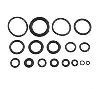 300-Piece Black Rubber O-For Ring Assortment Set - SAE Standard Seals for Automotive, Plumbing, Hydraulic & Pneumatic Systems - Includes Storage Case