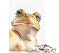300 Piece Close-up Frog Selfie Jigsaw Puzzlesfor Adults Teenagers Jigsaws 300 Pieces Relax Puzzles Games 1000pcs (75x50cm)
