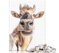 300 Piece Close-up Wildebeest Selfie Jigsaw Puzzle Adult Jigsaw Puzzle Puzzle for Adults And Teenager 1000pcs (75x50cm)