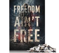 300 Piece Freedom's Cost Creative Square Jigsaw Puzzles for Adults And Wooden Puzzles Educational Game for Adult 300pcs (40x28cm)