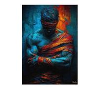300 Piece Jigsaw Puzzle, Bound by Fire and Ice - Expressionist Figure